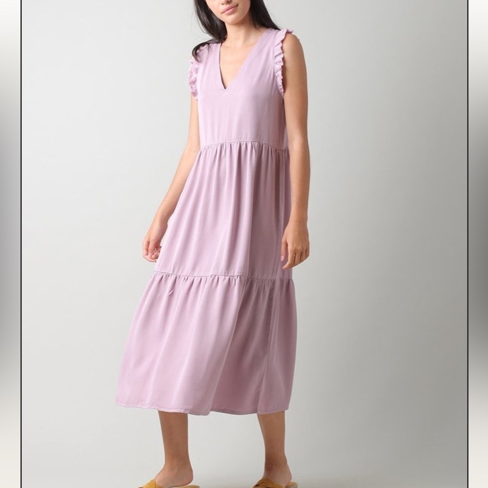 INDI & COLD Clara Lyocell Dress - Lila - Medium